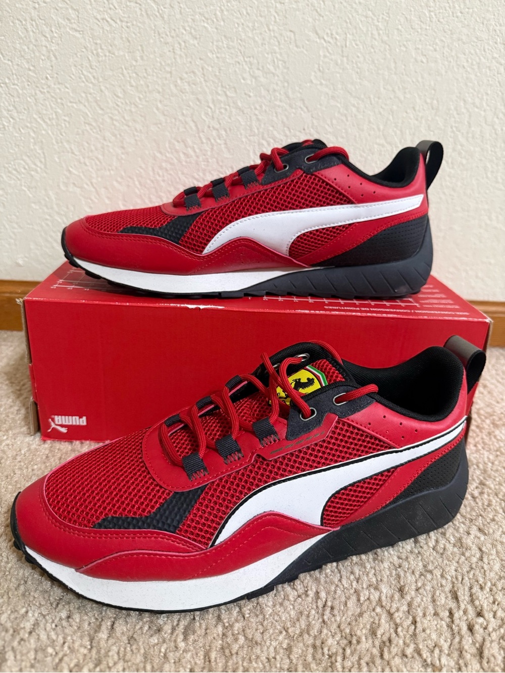 Puma Sf Speedfusion 2.0 Lace Up Mens Red Sneakers Casual Shoes Men's Size 9